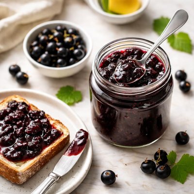 Blackcurrant conserve