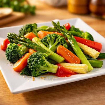 Blanched vegetables