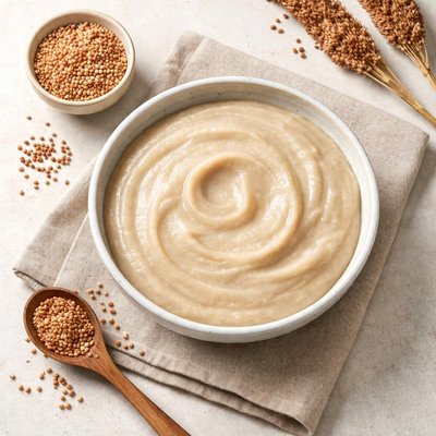 Blended cooked guinea corn