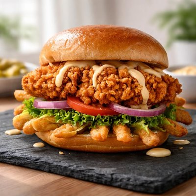 Bloomin chicken sandwich
