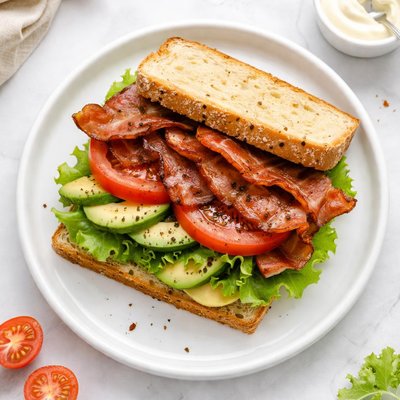 Blt on keto bread