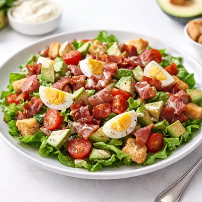 Blt salad with turkey bacon