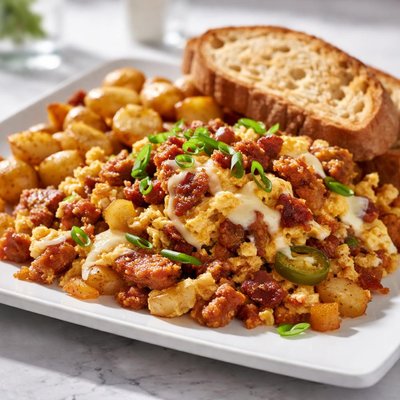 Blu jam cafe hangover scramble