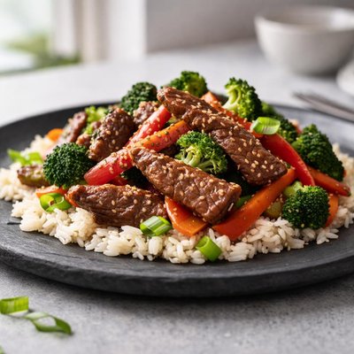Blue apron beef stir fry