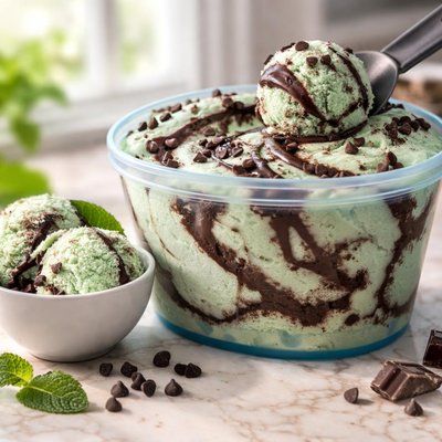 Blue bunny mint swirl