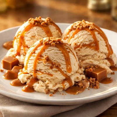 Blue bunny vanilla caramel crunch