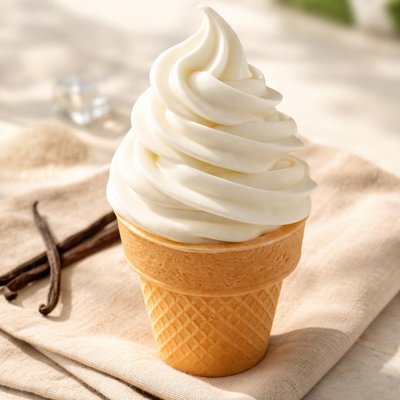 Blue bunny vanilla soft serve