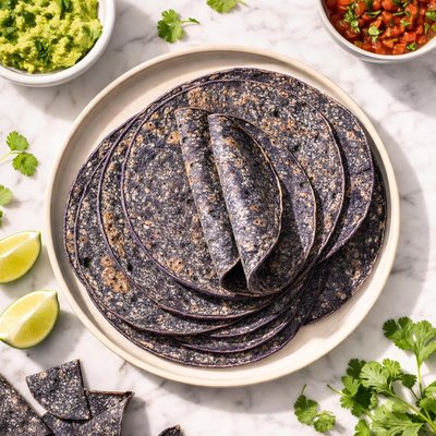 Blue corn tortillas