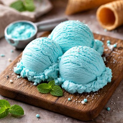 Blue ice cream