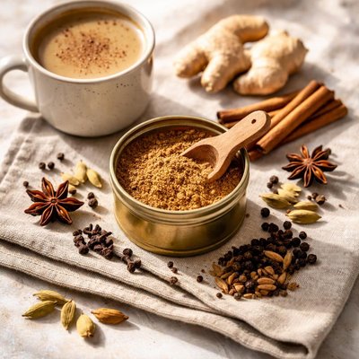 Blue lotus chai traditional