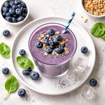 Blue machine smoothie