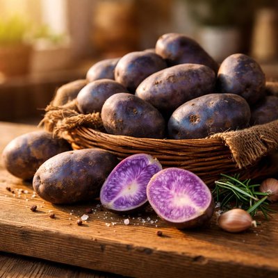 Blue potatoes