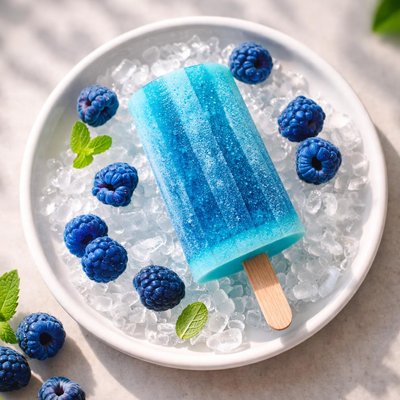Popsicle de Frambuesa Azul