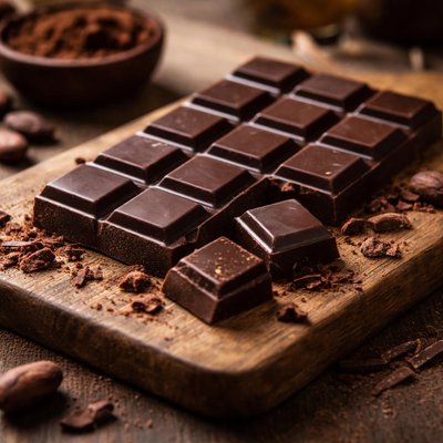 Blue ribbon dark chocolate bar