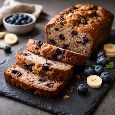 Blueberry-banana bread