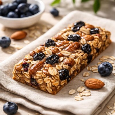 Blueberry almond crisp cliff bar