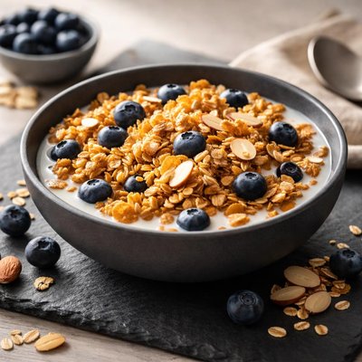 Blueberry almond crunch cereal