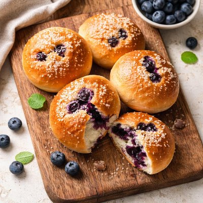 Blueberry bun