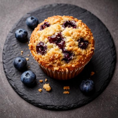 Blueberry buttermilk muffin