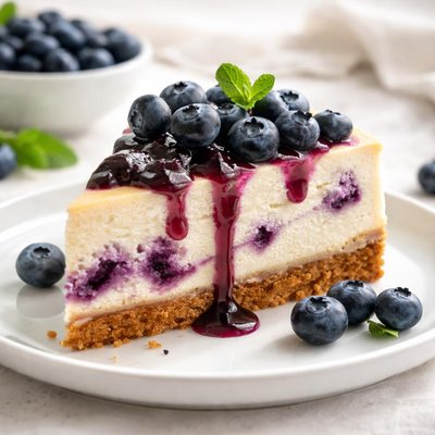 Blueberry cheesecake