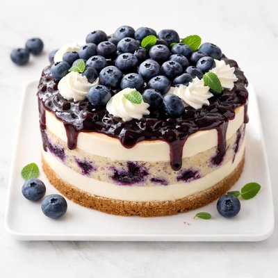 Blueberry cheesecake cake