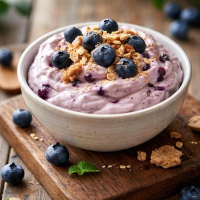 Blueberry cheesecake protein fluff