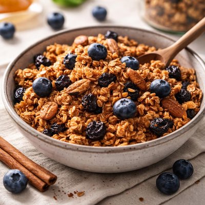 Blueberry cinnamon granola