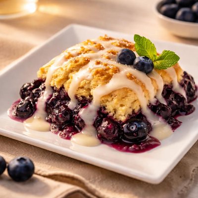 Blueberry cobler iced