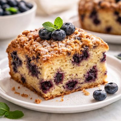 Blueberry coffee cake