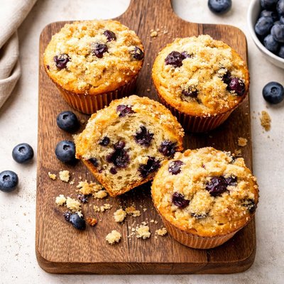 Blueberry corn muffin