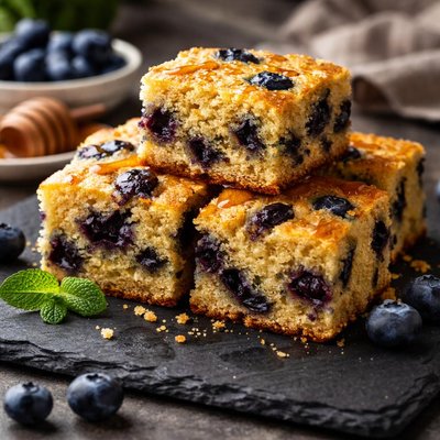 Blueberry cornbread