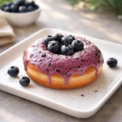 Blueberry doughnut