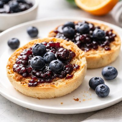 Blueberry english muffin