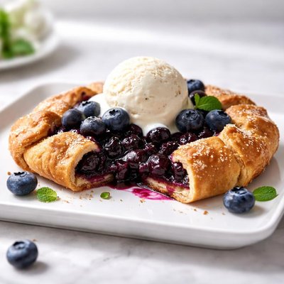 Blueberry galette