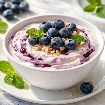 Blueberry greek yogurt
