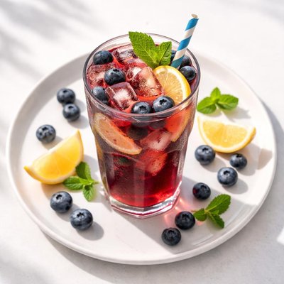 Blueberry iced tea