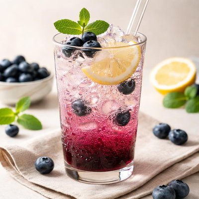 Blueberry italian soda