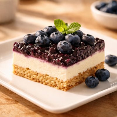 Blueberry keto slice
