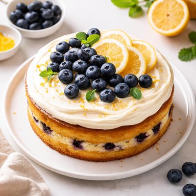 Blueberry lemon cake