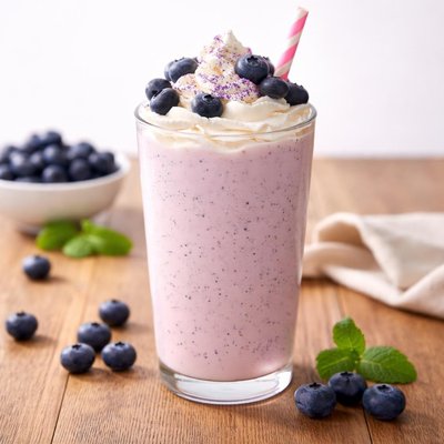 Blueberry milkshake