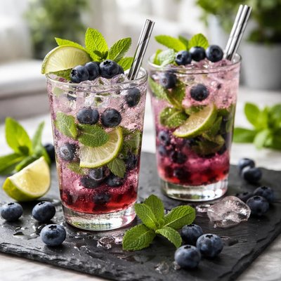 Blueberry mojito
