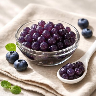Blueberry popping pearls