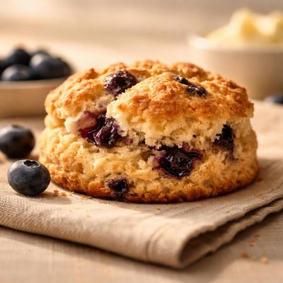 Blueberry tea biscuit