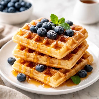 Blueberry waffle