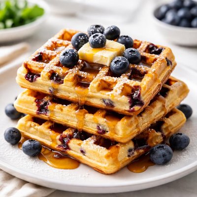 Blueberry waffles