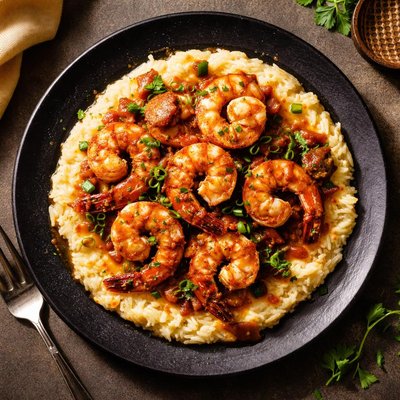 Bluewater front shrimp and grits