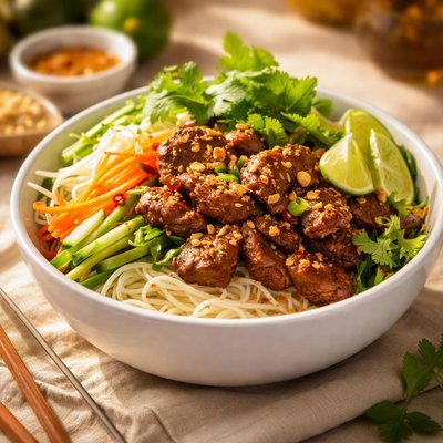 Bo ban beef noodles