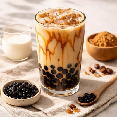 Boba brown sugar milk tea