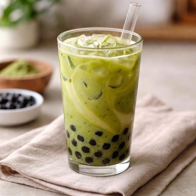 Boba green tea