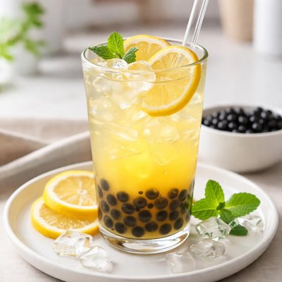 Boba lemonade